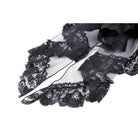 Darkinlove Women's Punk Irregular Ruffled Lace Skirt