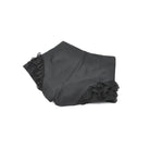 Darkinlove Women's Punk Lace Patchwork Buckle Straps Zipper Shorts