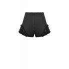 Darkinlove Women's Punk Lace Patchwork Buckle Straps Zipper Shorts