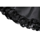 Darkinlove Women's Punk Lace-up Floral Lace Patchwork Evil Eye Tentacle Applique Mini Skirt