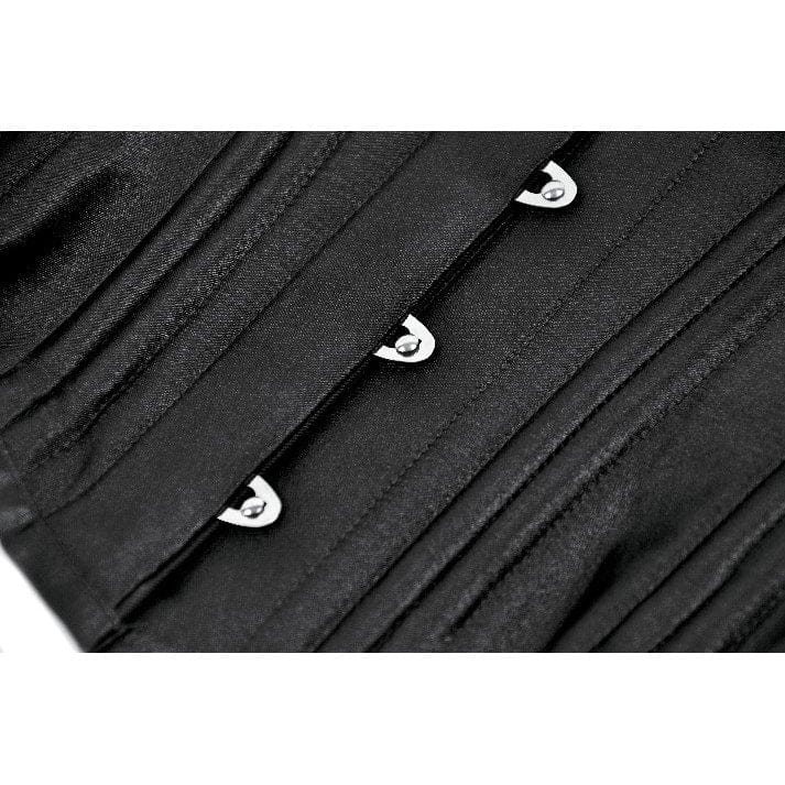 Darkinlove Women's Punk Lace-up Solid Color Underbust Corset