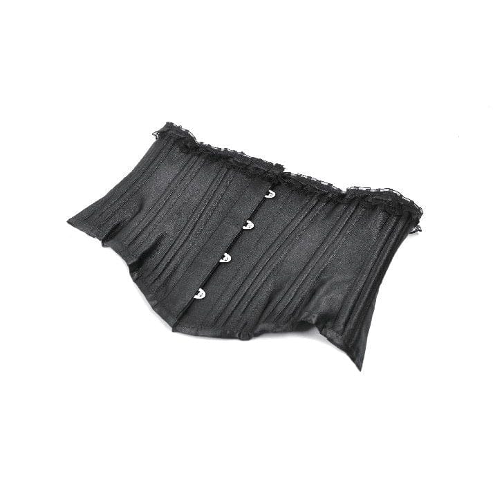 Darkinlove Women's Punk Lace-up Solid Color Underbust Corset