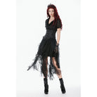 Darkinlove Women's Punk Lace-up Solid Color Underbust Corset