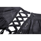 Darkinlove Women's Punk Layered Irrgular Hem Skirt