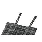 Darkinlove Women's Punk Layered Lace Hem Plaid Party Slip Dress