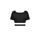 Darkinlove Women's Punk Love Heart Short Sleeved Crop Top