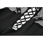 Darkinlove Women's Punk Mesh Splice Eyelet Strap Cutout Tank Top