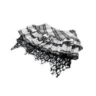 Darkinlove Women's Punk Mesh Splice Plaid Pleated Skirt