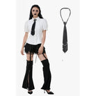 Darkinlove Women's Punk Metal Chain Necktie