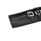 Darkinlove Women's Punk Multilayer Buckle Straps Fingerless Gloves