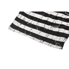 Darkinlove Women's Punk Off-the-Shoulder Bunny Striped Crop Top