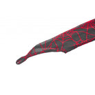 Darkinlove Women's Punk Red Spider Web Bodysuit with Hood