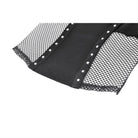 Darkinlove Women's Punk Rivet Pentagram Mesh Splice Tank Top