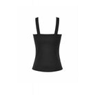 Darkinlove Women's Punk Rivet Pentagram Mesh Splice Tank Top