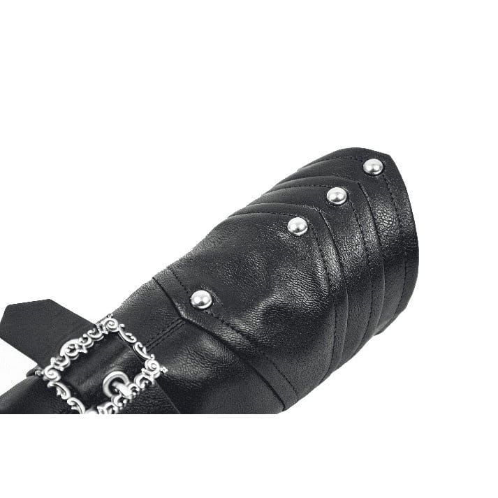 Darkinlove Women's Punk Rivets Buckle Straps Arm Sleeves