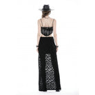 Darkinlove Women's Punk Ruched Ripped High-low Skirt