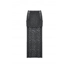 Darkinlove Women's Punk Ruched Ripped High-low Skirt