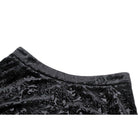 Darkinlove Women's Punk Ruffled Lace Splice Embossed Shorts