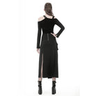 Darkinlove Women's Punk Sexy Slit Irregular Long Skirts