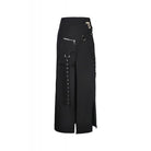 Darkinlove Women's Punk Sexy Slit Irregular Long Skirts