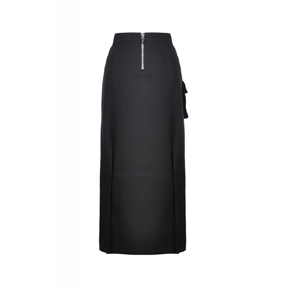 Darkinlove Women's Punk Sexy Slit Irregular Long Skirts