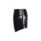 Darkinlove Women's Punk Shining Irregular PU Short Butt-hugging Skirts
