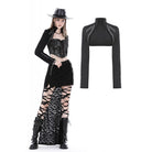 Darkinlove Women's Punk Stand Collar Studded Cape