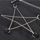 Darkinlove Women's Punk Star Chain Suspender Skirts