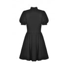 Darkinlove Women's Punk Strappy Buckle Ruffled Dress