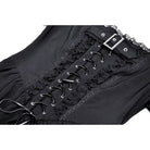 Darkinlove Women's Punk Strappy Buckle Ruffled Dress