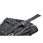 Darkinlove Women's Punk Straps Diagonal Zipper Faux Leather Vest