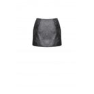 Darkinlove Women's Punk Straps Faux Leather Short Skirt