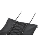 Darkinlove Women's Punk Studded Buckle Straps Pleated Slip Dress
