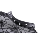 Darkinlove Women's Punk Studded Spider Mesh Top