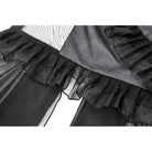 Darkinlove Women's Punk  V-neck Multilayered Mesh Dress