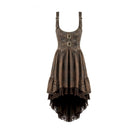Darkinlove Women's Steampunk Buckle Straps High-Low Suspender Dress