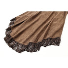 Darkinlove Women's Steampunk Floral Lace Trim High-Low Hem Skirt