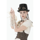 Darkinlove Women's Steampunk Lace Layered Arm Sleeves