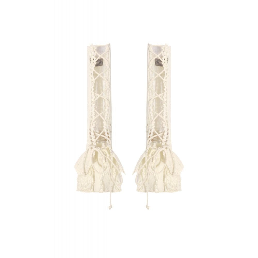 Darkinlove Women's Steampunk Lace Layered Arm Sleeves