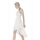 Darkinlove Women's Steampunk White Cocktail Floral Lace Slip Dresses