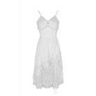 Darkinlove Women's Steampunk White Cocktail Floral Lace Slip Dresses