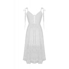 Darkinlove Women's Steampunk White Cocktail Floral Lace Slip Dresses