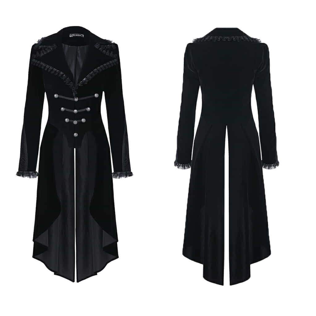 Darkinlove Women's Vintage Goth Tail Coat