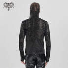 DEVIL FASHION Men's Cyberpunk Circuit Board Printed Shirt