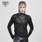 DEVIL FASHION Men's Cyberpunk Circuit Board Printed Shirt