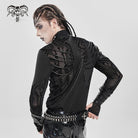 DEVIL FASHION Men's Cyberpunk Circuit Board Printed Shirt