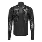 DEVIL FASHION Men's Cyberpunk Circuit Board Printed Shirt
