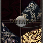 DEVIL FASHION Men's Goth Jacquard Dovetail overcoat Red