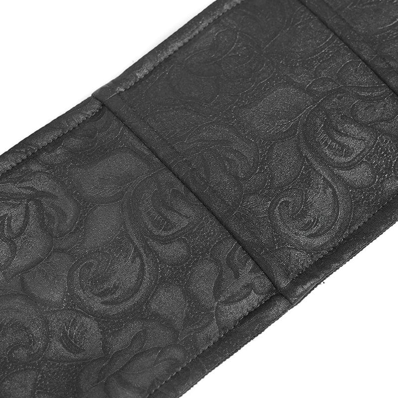 DEVIL FASHION Men's Gothic Bat Embroidered Cross Girdle