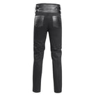 DEVIL FASHION Men's Gothic Buckle-up Studs Trousers